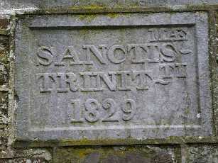 Inscription on the church wall in Templeglantine