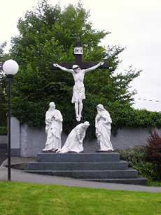 Calvary scene outside Athea Church