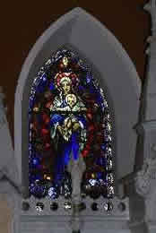 Stained glass windows in Glin Church