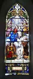 Stained glass windows in Glin Church