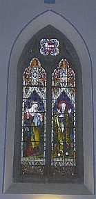 Stained Glass window Of the Virgin Mary and St Joseph